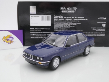 Minichamps 155026009 # BMW 323i Limousine Baujahr 1982 " saturnblau " 1:18