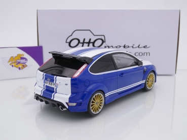 Preview: Ottomobile OT1010 # Ford Focus RS Mk 2 Le Mans Edition Baujahr 2010 " dunkelblau-weiß " 1:18