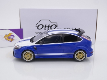 Preview: Ottomobile OT1010 # Ford Focus RS Mk 2 Le Mans Edition Baujahr 2010 " dunkelblau-weiß " 1:18