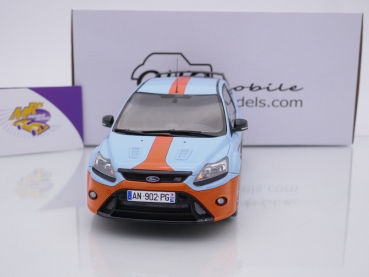 Preview: Ottomobile OT1011 # Ford Focus RS Mk 2 Le Mans Edition Baujahr 2010 " hellblau-orange / GULF Design " 1:18