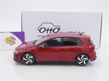 Preview: Ottomobile OT405 # Volkswagen VW Golf VIII GTi Baujahr 2021 " dunkelrotmetallic " 1:18