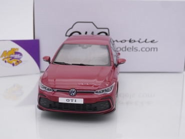 Preview: Ottomobile OT405 # Volkswagen VW Golf VIII GTi Baujahr 2021 " dunkelrotmetallic " 1:18