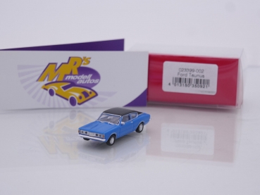 Herpa 023399-002 # Ford Taunus Coupe Baujahr 1975 " blau-schwarz " 1:87