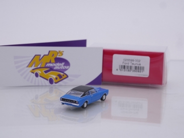 Preview: Herpa 023399-002 # Ford Taunus Coupe Baujahr 1975 " blau-schwarz " 1:87