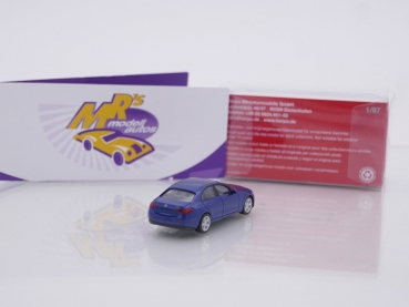 Preview: Herpa 430913-002 # Mercedes-Benz C-Klasse Limousine " dunkelblaumetallic " 1:87