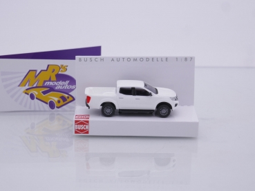 Preview: Busch 53702 # Nissan Navara Pick-Up Geländewagen Baujahr 2015 " weiß " 1:87