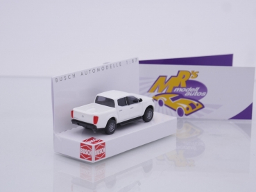 Preview: Busch 53702 # Nissan Navara Pick-Up Geländewagen Baujahr 2015 " weiß " 1:87