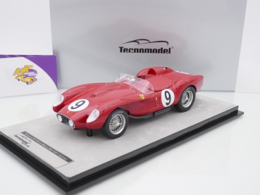 Tecnomodel TM18-254C # Ferrari 250 TR Pontoon Fender Nr.9 24h Le Mans 1957 " O. Genebien - M. Trintignant " 1:18