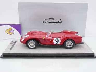 Preview: Tecnomodel TM18-254C # Ferrari 250 TR Pontoon Fender Nr.9 24h Le Mans 1957 " O. Genebien - M. Trintignant " 1:18