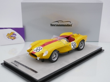 Tecnomodel TM18-254B # Ferrari 250 TR Pontoon Fender Nr.58 24h Le Mans 1958 " L. Bianchi - W. Mairesse " 1:18