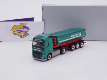 Herpa 949637 # Volvo FH 20 Gl Kippsattelzug " NBTK Ulbrich Transporte " 1:87