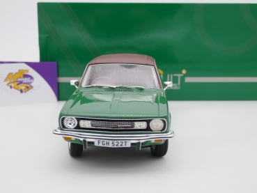 Preview: Cult CML157-2 # Morris Marina HL Saloon Baujahr 1977-1979 " grünmetallic - braun " 1:18