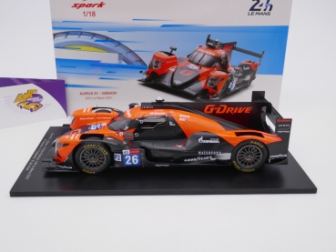 Preview: Spark 18S696 # Aurus 01 Sportwagen 24h. Le Mans 2021 " G-Drive Racing " 1:18 NEU