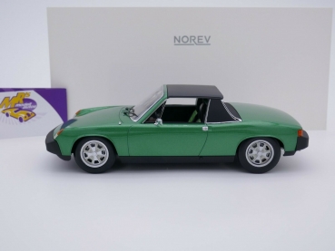 Preview: Norev 187685 # Volkswagen Porsche 914-6 Baujahr 1973 " dunkelgrünmetallic " 1:18