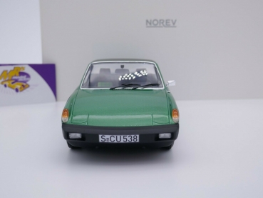 Preview: Norev 187685 # Volkswagen Porsche 914-6 Baujahr 1973 " dunkelgrünmetallic " 1:18