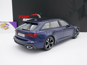 Preview: Top Speed TS0315 # Audi RS 6 Avant Baujahr 2020 " navarra blaumetallic " 1:18