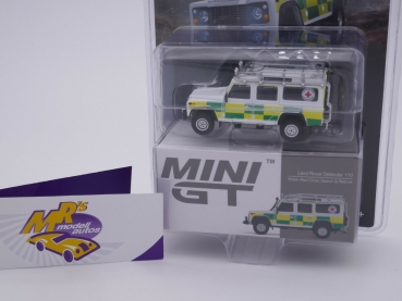 Preview: TSM MINI GT MGT00159-MJ # Land Rover Defender 110 " British Red Cross Search " 1:64