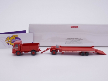 Preview: Wiking 0490 02 # Mercedes Benz Pullman Tieflade-SZ " Clark Ruhr Intrans " 1:87