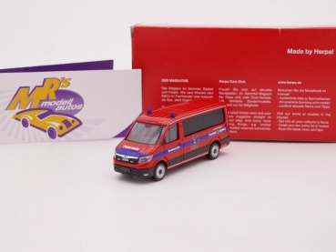 Herpa 096362 # MAN TGE Bus FD Einsatzfahrzeug " Feuerwehr Augsburg " 1:87