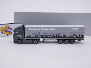 Preview: Herpa 945707 # Iveco S-Way Koffer-Sattelzug " Bücheler Spedition Wuppertal " 1:87