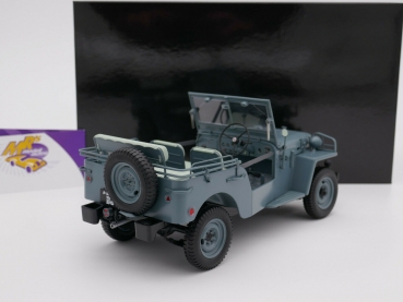 Preview: Kyosho 08959G # Toyota Land Cruiser BJ 4x4 Baujahr 1951 " graublau " 1:18