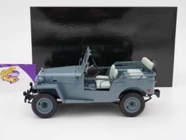 Preview: Kyosho 08959G # Toyota Land Cruiser BJ 4x4 Baujahr 1951 " graublau " 1:18