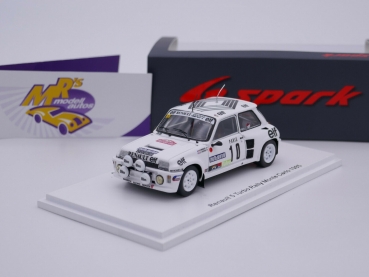 Spark S5561 # Renault 5 Turbo Nr.10 Rallye Monte Carlo 1985 " Dany Snobeck " 1:43