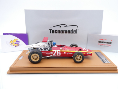 Preview: Tecnomodel TM18-317A # Ferrari 312 F1 #26 Frankreich F1 GP 1968 " Jacky Ickx " 1:18