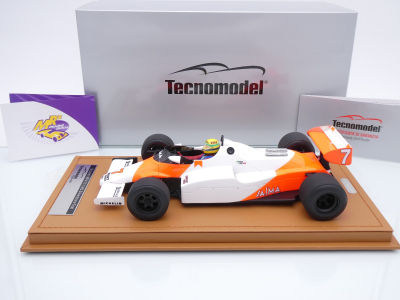 Preview: Tecnomodel TM18-402E # McLaren MP4/1C F1 #7 Test Silverstone 1983 " Ayrton Senna " 1:18