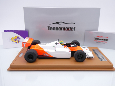 Preview: Tecnomodel TM18-402E # McLaren MP4/1C F1 #7 Test Silverstone 1983 " Ayrton Senna " 1:18