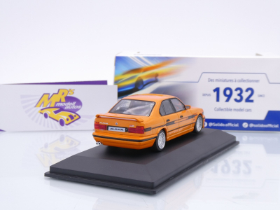 Preview: Solido S4310407 # BMW Alpina B10 (E34) Biturbo Baujahr 1994 " orange-schwarz " 1:43