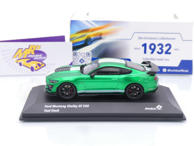 Preview: Solido S4311511 # Ford Mustang Shelby GT500 Fast Track Baujahr 2020 " grünmetallic " 1:43