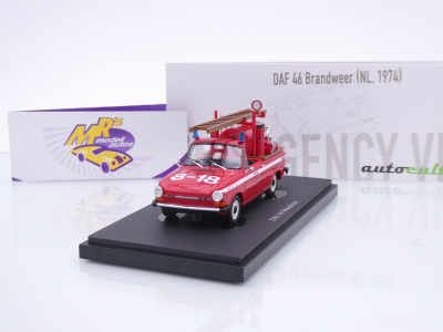Autocult 12020 # DAF 46 Brandweer Engine Baujahr 1974 " Feuerwehr " 1:43