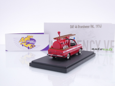 Preview: Autocult 12020 # DAF 46 Brandweer Engine Baujahr 1974 " Feuerwehr " 1:43