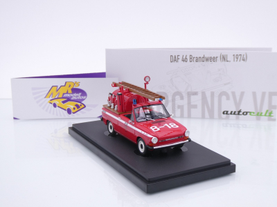 Preview: Autocult 12020 # DAF 46 Brandweer Engine Baujahr 1974 " Feuerwehr " 1:43
