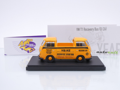 Preview: Autocult 99125 # Double VW T1 Recovery Bus Baujahr 1962 " Heinz Service Station " mit Jahresbuch USB Stick 1:43