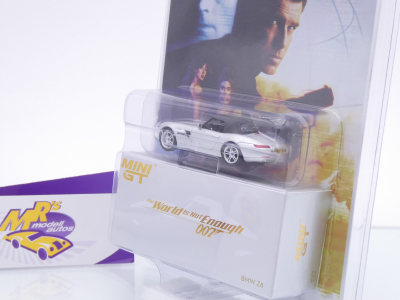 Preview: TSM MINI GT MGT00906-007E # BMW Z8 " James Bond World is not Enough ENG " 1:64