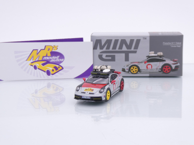 TSM MINI GT MGT01068-L # Porsche 911 (992) #19 Dakar 2024 " Uncle Rallye " 1:64