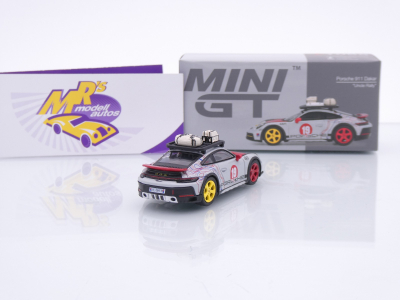 Preview: TSM MINI GT MGT01068-L # Porsche 911 (992) #19 Dakar 2024 " Uncle Rallye " 1:64