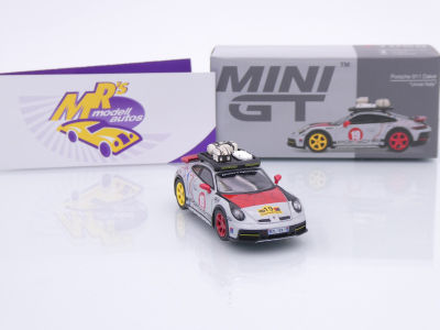 Preview: TSM MINI GT MGT01068-L # Porsche 911 (992) #19 Dakar 2024 " Uncle Rallye " 1:64