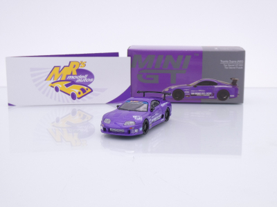 TSM MINI GT MGT01067-L # Toyota Supra MK4 A80 GT-300 " Top Secret Purple " 1:64