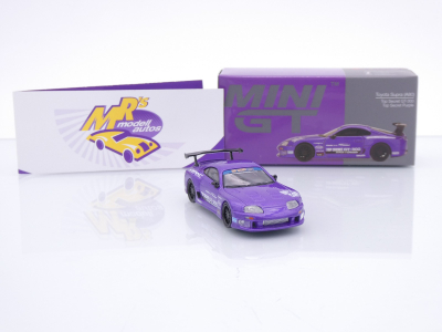 Preview: TSM MINI GT MGT01067-L # Toyota Supra MK4 A80 GT-300 " Top Secret Purple " 1:64