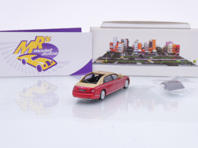 Preview: Micro City / Herpa 87MC000034 # Mercedes Maybach 62S Baujahr 2002 " rotmetallic-goldmetallic " 1:87