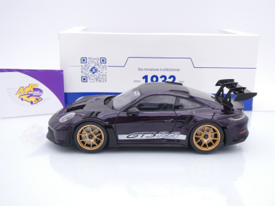 Preview: Solido S1812103 # Porsche 911 (992) GT3 RS Baujahr 2024 " lilametallic " 1:18