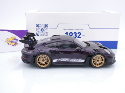 Preview: Solido S1812103 # Porsche 911 (992) GT3 RS Baujahr 2024 " lilametallic " 1:18