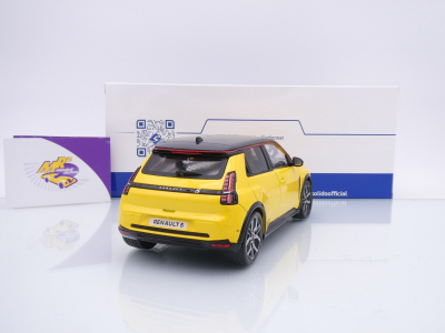 Preview: Solido S1812602 # Renault R5 E-Tech Baujahr 2024 " gelbmetallic-schwarz " 1:18