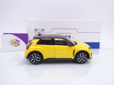 Preview: Solido S1812602 # Renault R5 E-Tech Baujahr 2024 " gelbmetallic-schwarz " 1:18