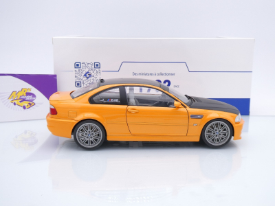 Preview: Solido S1806509 # BMW M3 (E46) Coupe Baujahr 2000 " orange Solido Works " 1:18