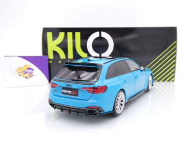 Preview: Kilo Works KLW002303 # Audi RS4 Avant Baujahr 2024 " hellblaumetallic " 1:18