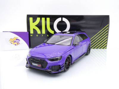 Kilo Works KLW002301 # Audi RS4 Avant Baujahr 2024 " lilametallic " 1:18